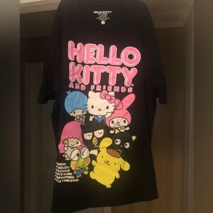 Sanrio Hello Kitty and Friends Black Tee